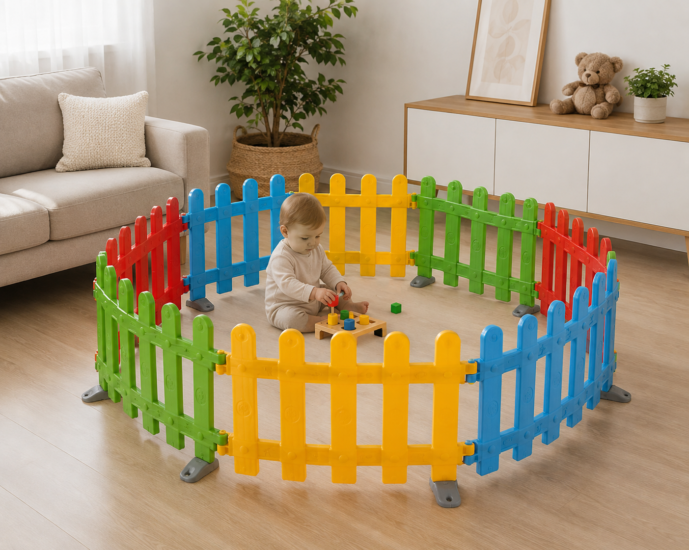 Parc Bébé Sécurisé 8 Pièces – Image 2